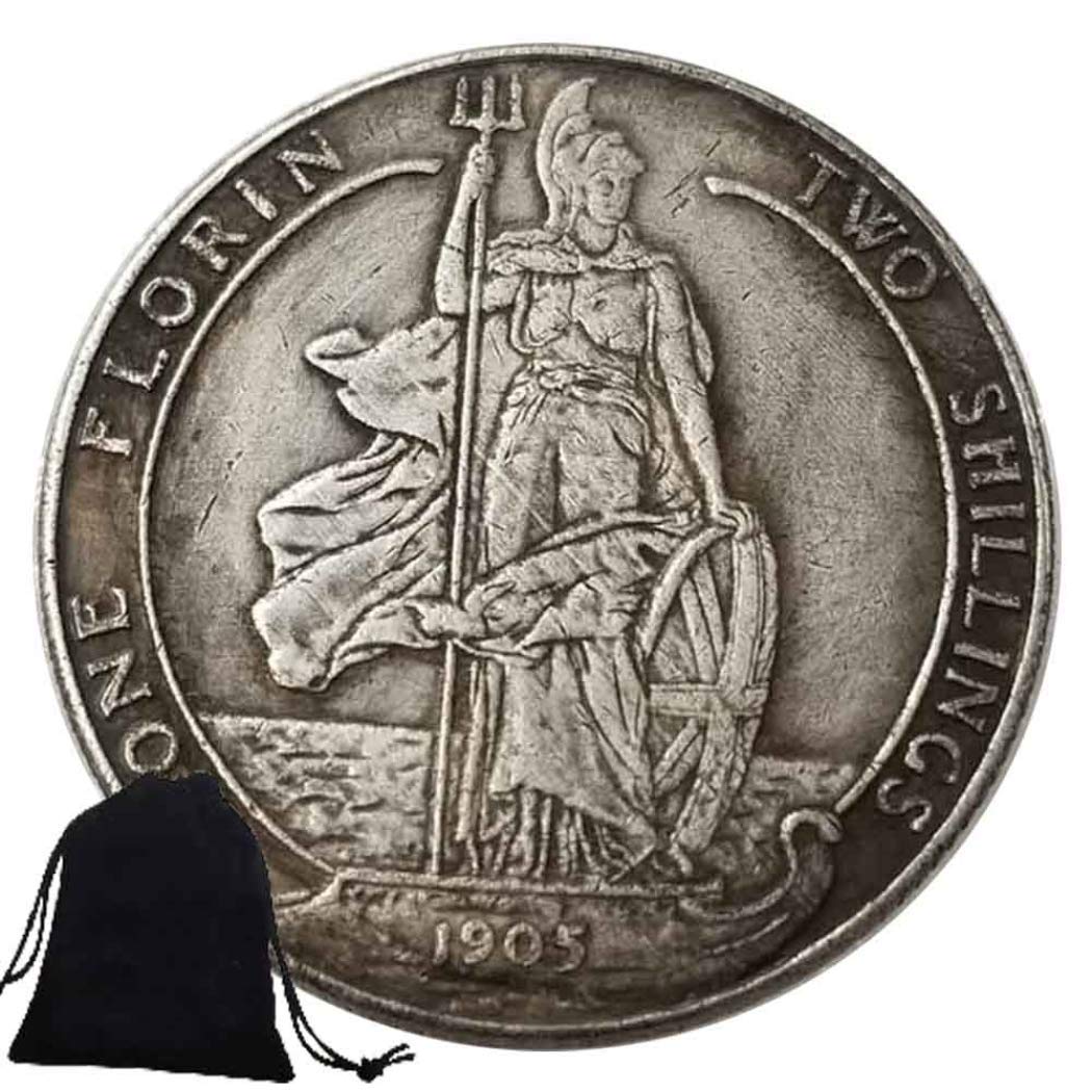 Jearls 1905 Edward VII Florin - Great Britain UK Commemorative Coin - England Historical Favorite Gift