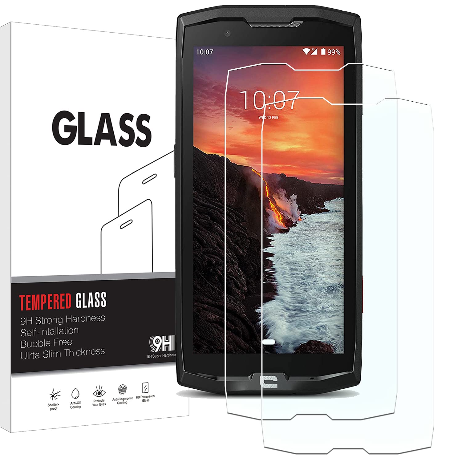 Cristal Templado 9h Protector Pantalla Cristal Para Zebra TC21/TC26 - 3 Unidades - Dureza 9H Antiarañazos Antiarañazos Anti-huellas