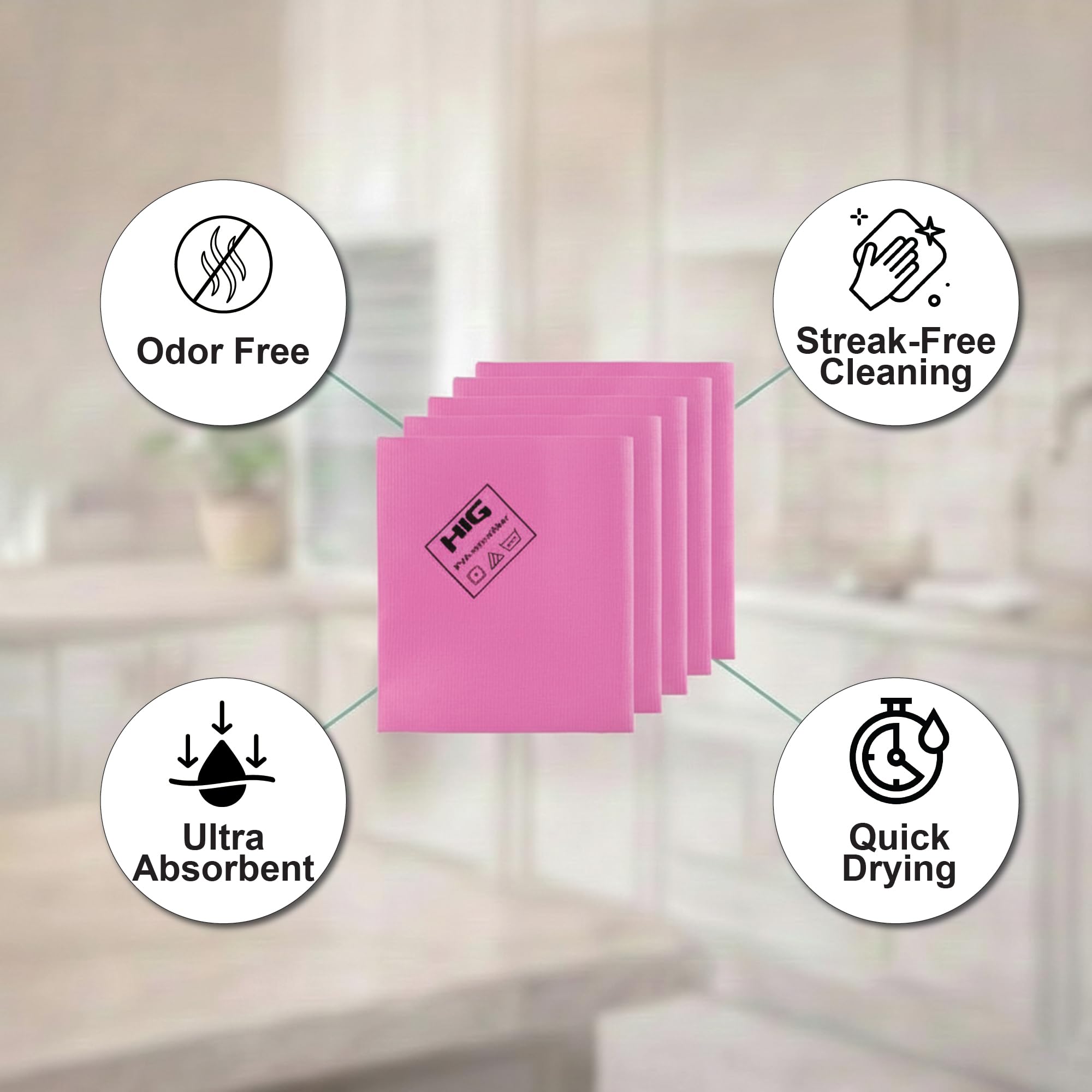 Amazon.co.jp: HIG PVA マイクロファイバークリーニングタオル プロ