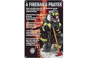 Fireman's Prayer Metal Sign: A Guardian Angel's Watch