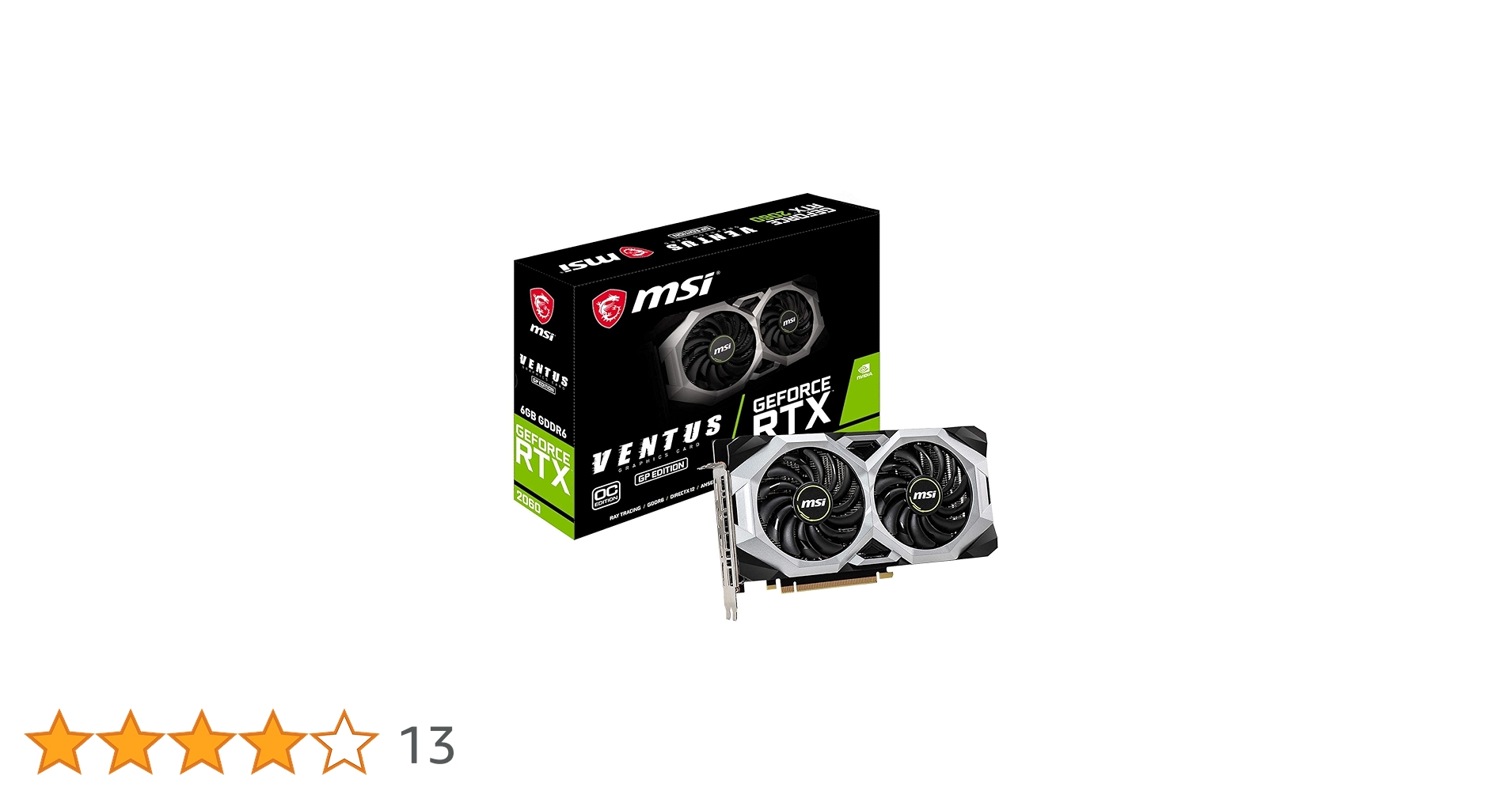Amazon | 【整備済み品】 MSI GeForce RTX 2060 VENTUS GP OC