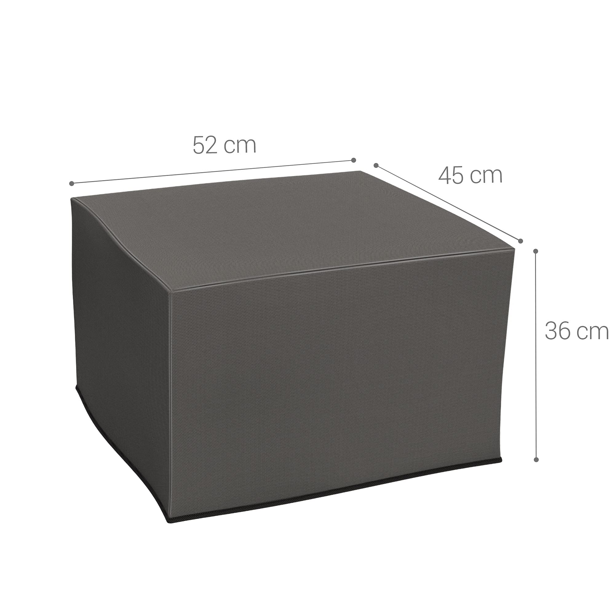 kwmobile Copertina Antipolvere Compatibile con Epson Workforce WF-7840DTWF - Copri Stampante - Copertura Protettiva - Fodera in Grigio Scuro