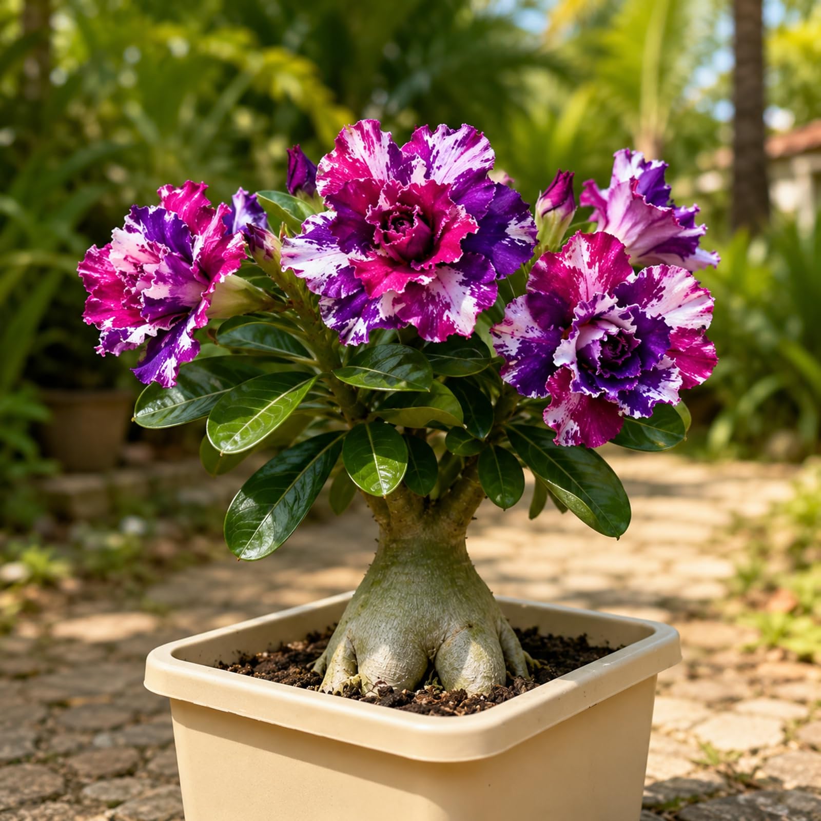 Exotisch-elegante Wüstenrose – meisterhaftes Kunst-Design, das exklusive Geschenk für