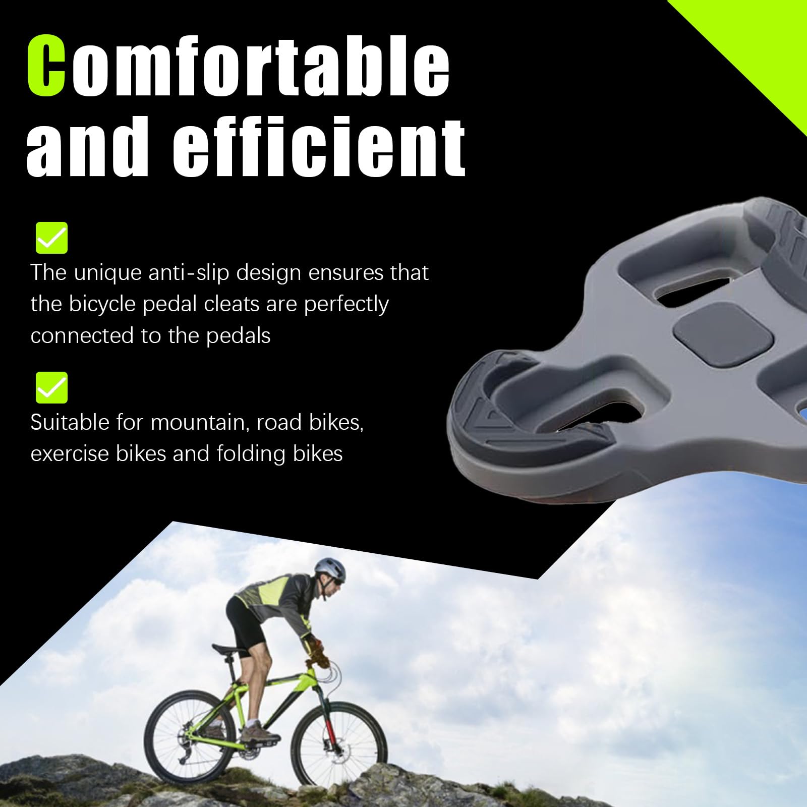 Copri tacchette per pedali bici da corsa Exustar Look KEO