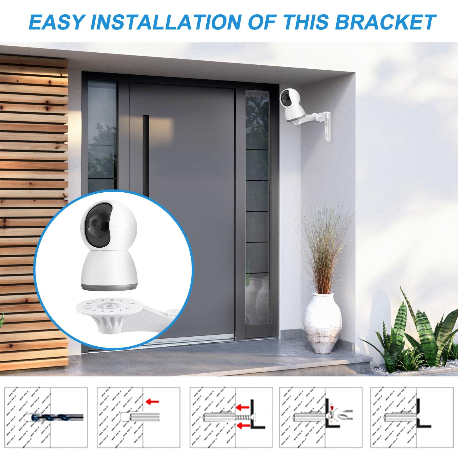 Palo Di Montaggio Estensibile AIPERQ Per Telecamere Di Sorveglianza Di Sicurezza, Staffa Di Montaggio A Soffitto Regolabile Da 30 Cm A 60 Cm Rivestimento In Polvere Di Metallo Solido 86443967 Palo Di Montaggio Estensibile AIPERQ Per Telecamere Di Sorveglianza Di Sicurezza, Staffa Di Montaggio A Soffitto Regolabile Da 30 Cm A 60 Cm Rivestimento In Polvere Di Metallo Solido 86443967