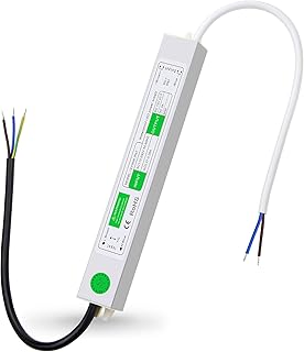 SHNITPWR LED Driver 36W Waterproof IP67 12V 3A Power Supply Adapter Transformer, AC 110~260V to DC 12 Volt 3 Amp 36 Watt Converter for Outdoor LED Lighting LED Strip Module Street Lights CCTV Camera