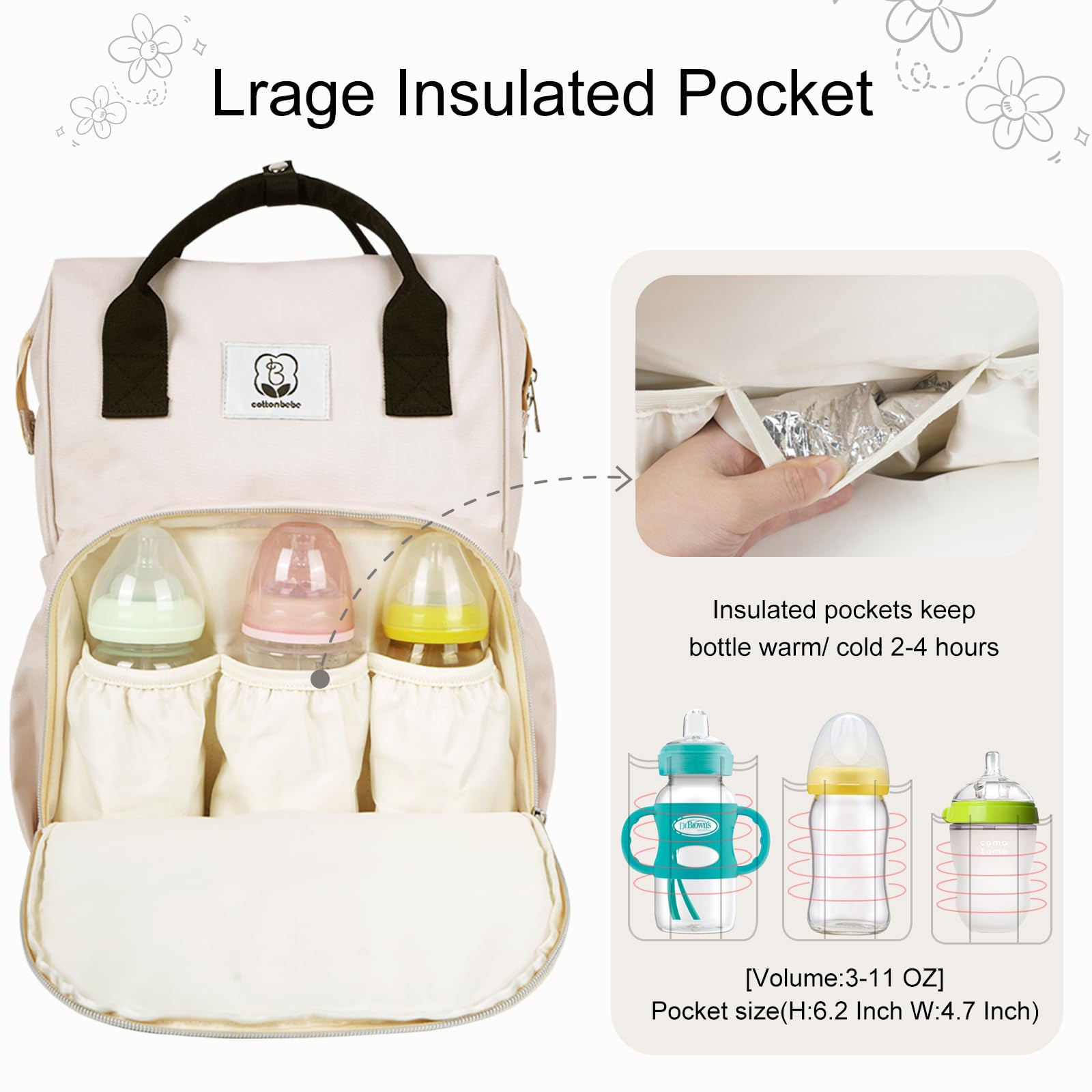 Bolsa de algodón diaper
