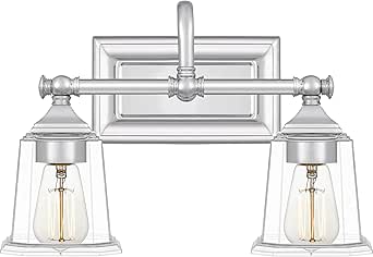 Quoizel Nicholas 10" H Polished Chrome 2-Light Wall Sconce