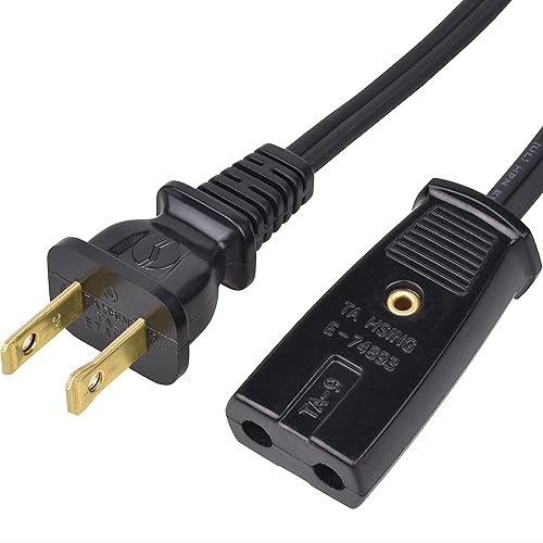 Miniatura 2 de Cable de alimentación de 6 pies para cafetera adecuado para urna de café West Bend 58002 58036 Nuevo cable eléctrico de 2 pines Cable eléctrico de