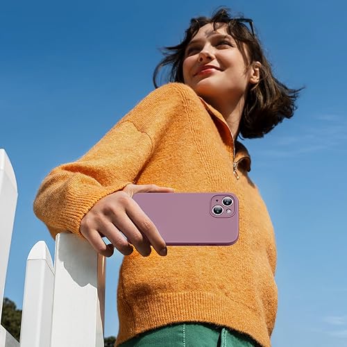 Miniatura 853 de Miracase - Funda diseñada para iPhone 11 con protector de pantalla, funda de goma de silicona líquida, protección total contra caídas y a prueba