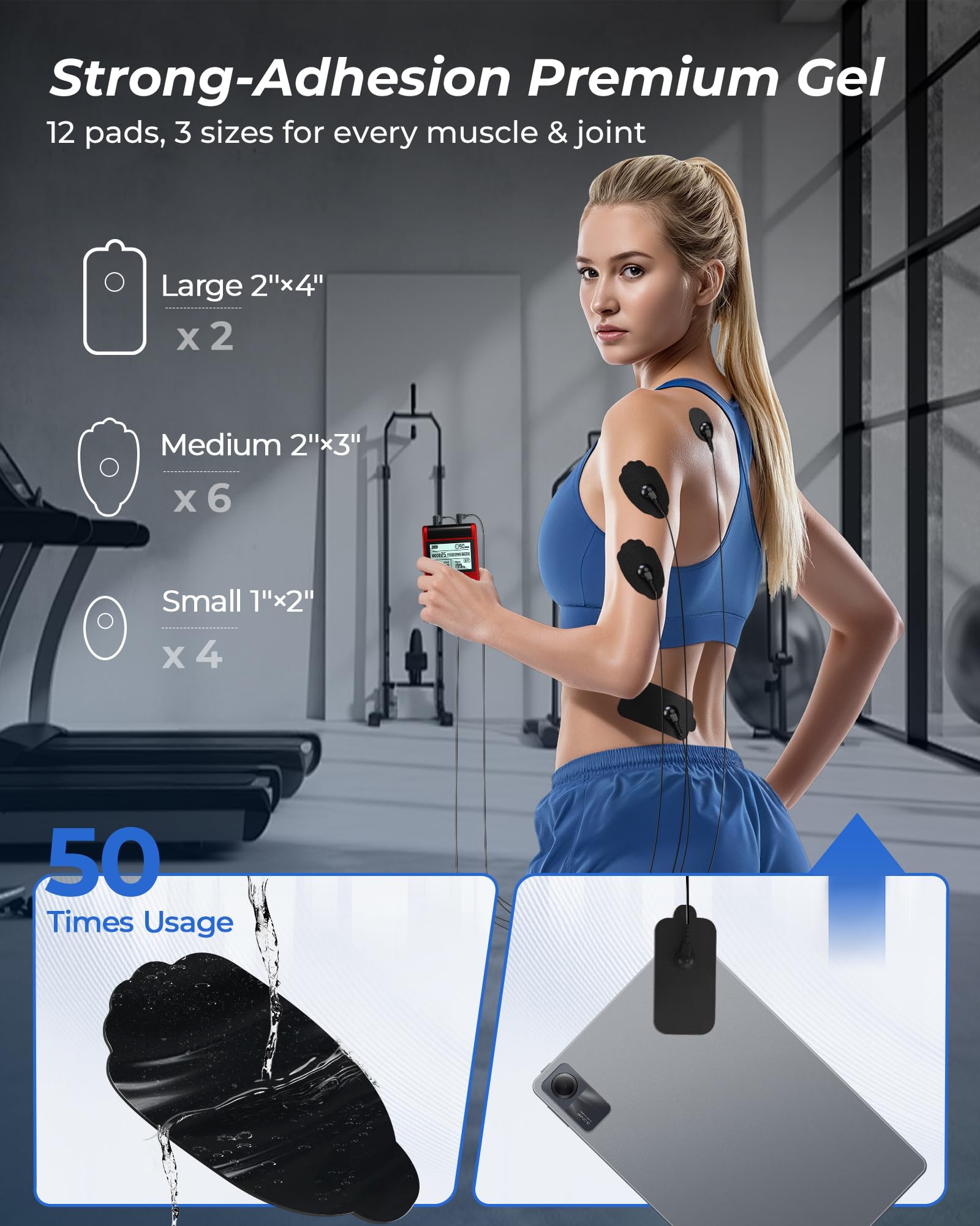 KingPavonini TENS Unit Muscle Stimulator, Rate DIY 1-199Hz, Model B2501 — Amazon image 5