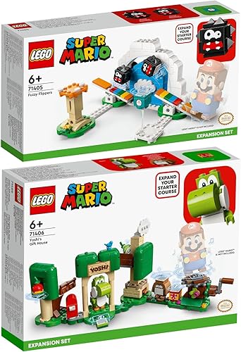 Miniatura 1 de Lego Super Mario Set of 2 71406 Yoshis Gift House Expansion Set & 71405 Fuzzy Flipper Expansion Set