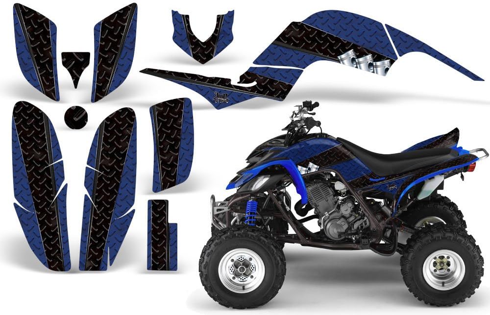 Amazon.com: AMR Racing ATV Graphics Kit: Quad Stickers for Yamaha ...