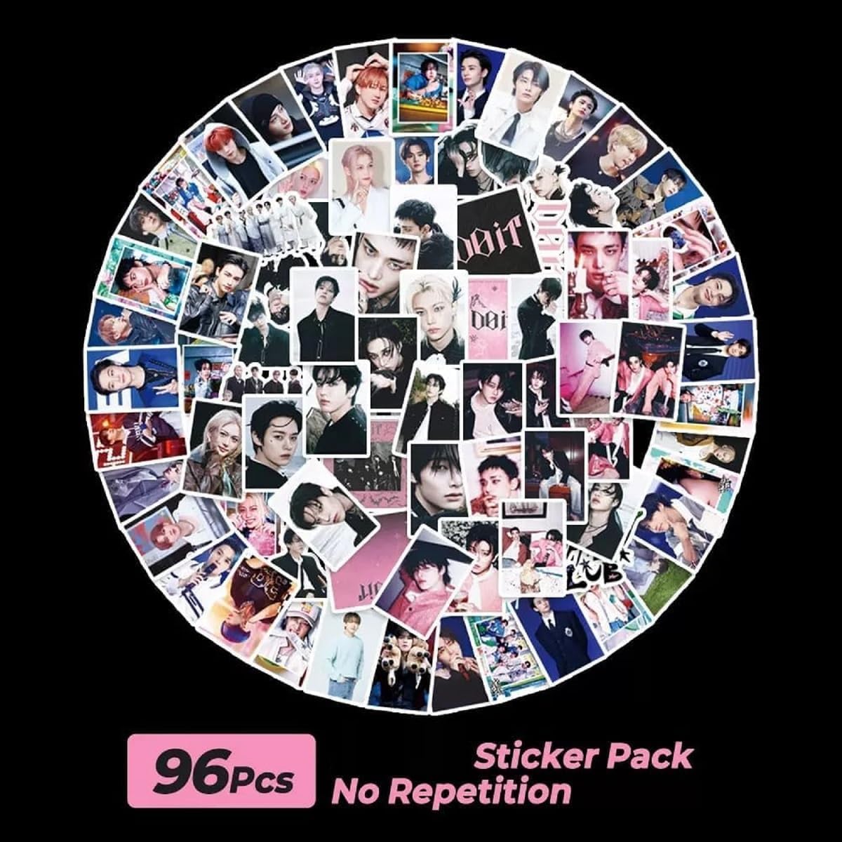 300PCS Stray-K Stickers Set,Cute Sticker for Door,Car,Skateboard,Cellphone,Gift for Fans(Purple)