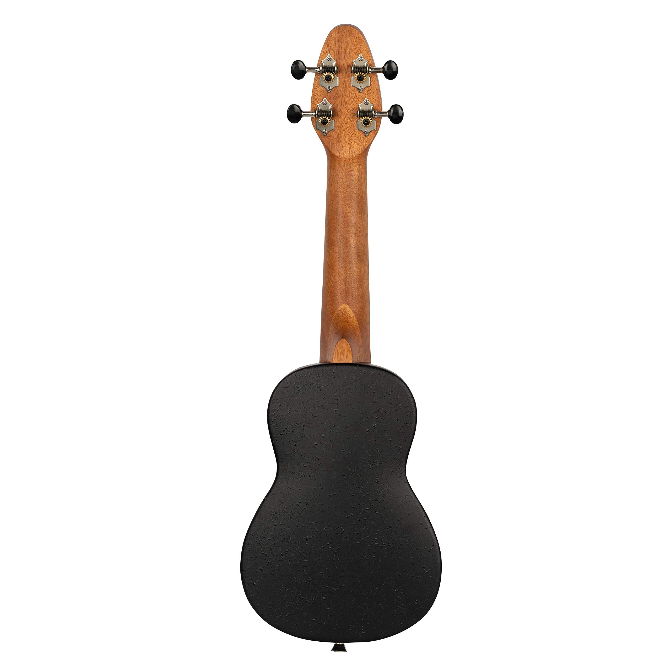 Ortega Guitars Akustyczne Ukulele Sopranowe – Seria Keiki K2 – w Zestawie z Akcesoriami – Mahoń/ABS, Wykończenie Naturalne (K2-MAH)
