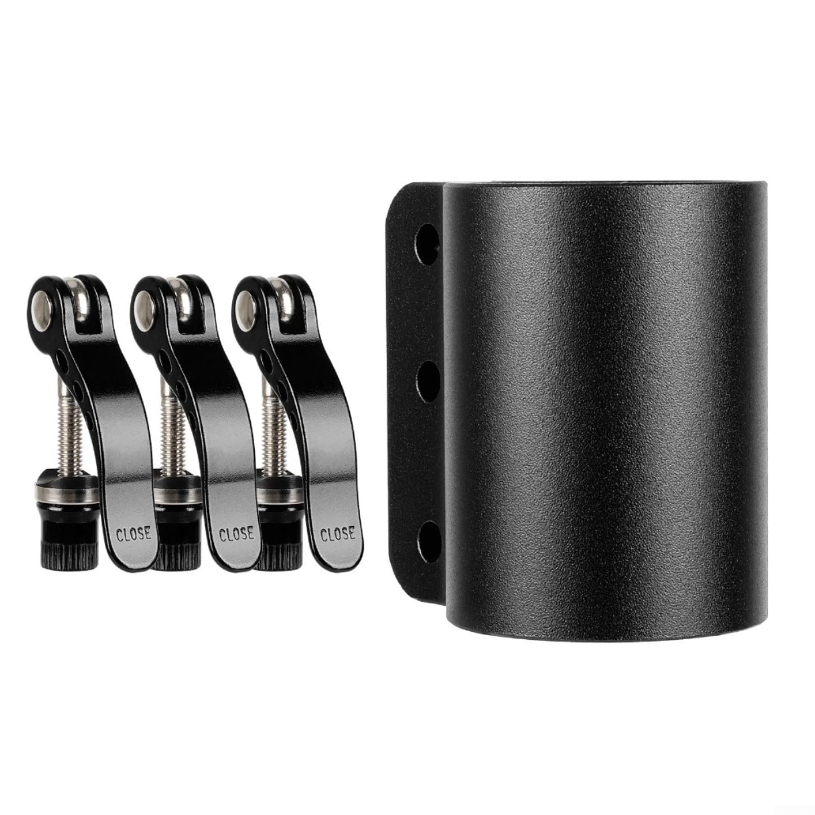NbgrvB Electric Scooter Folding Clamp for Kaabo for Mantis 10, Reinforced Aluminum Alloy Pole Extended Lock Clip, Enhanced Stability Safety Part, for Red(Black)