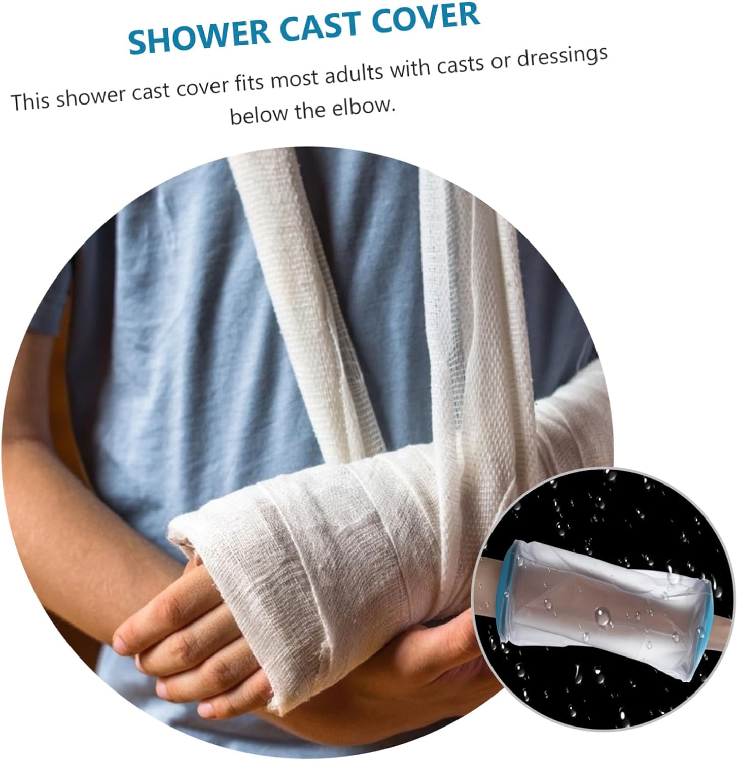 Beaupretty 3pcs Cast Cover Leg Boys and Girls for Cast Protection Adult Watertight Protector