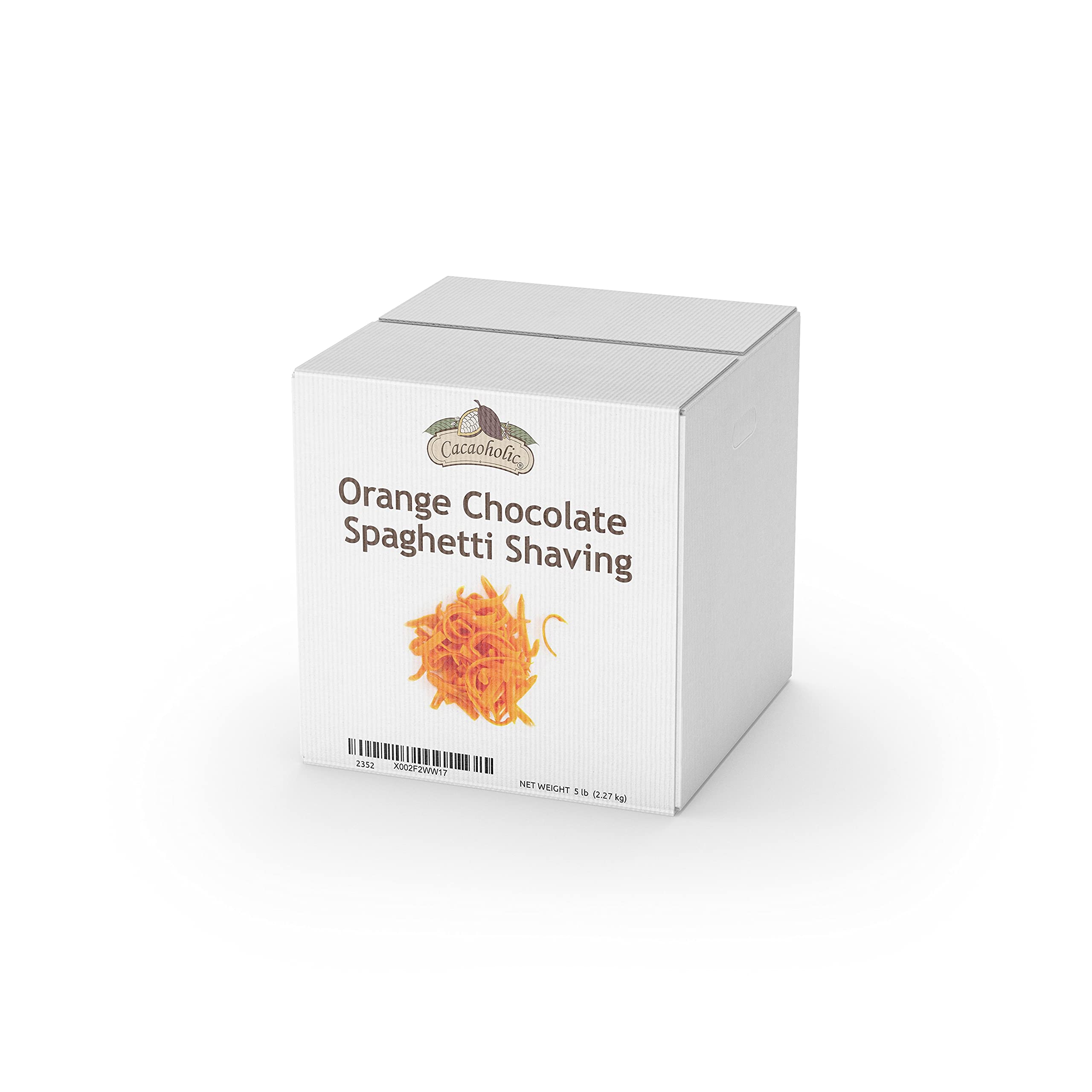 Cocoläat Orange Chocolate Spaghetti Shaving| 5 lb Bulk Size Box