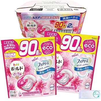 ボールド ジェルボール 4D プレミアム　 詰替え 90個×2個 2箱 360個 Amazon | ボールド ジェルボール 4D プレミアム 洗濯洗剤 華やか