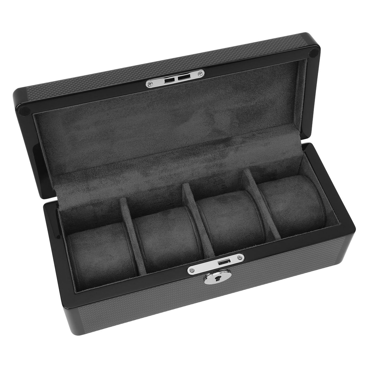 Jeanoko Scatola per Orologi Nera Squisita Organizer a 4 Slot per Orologi