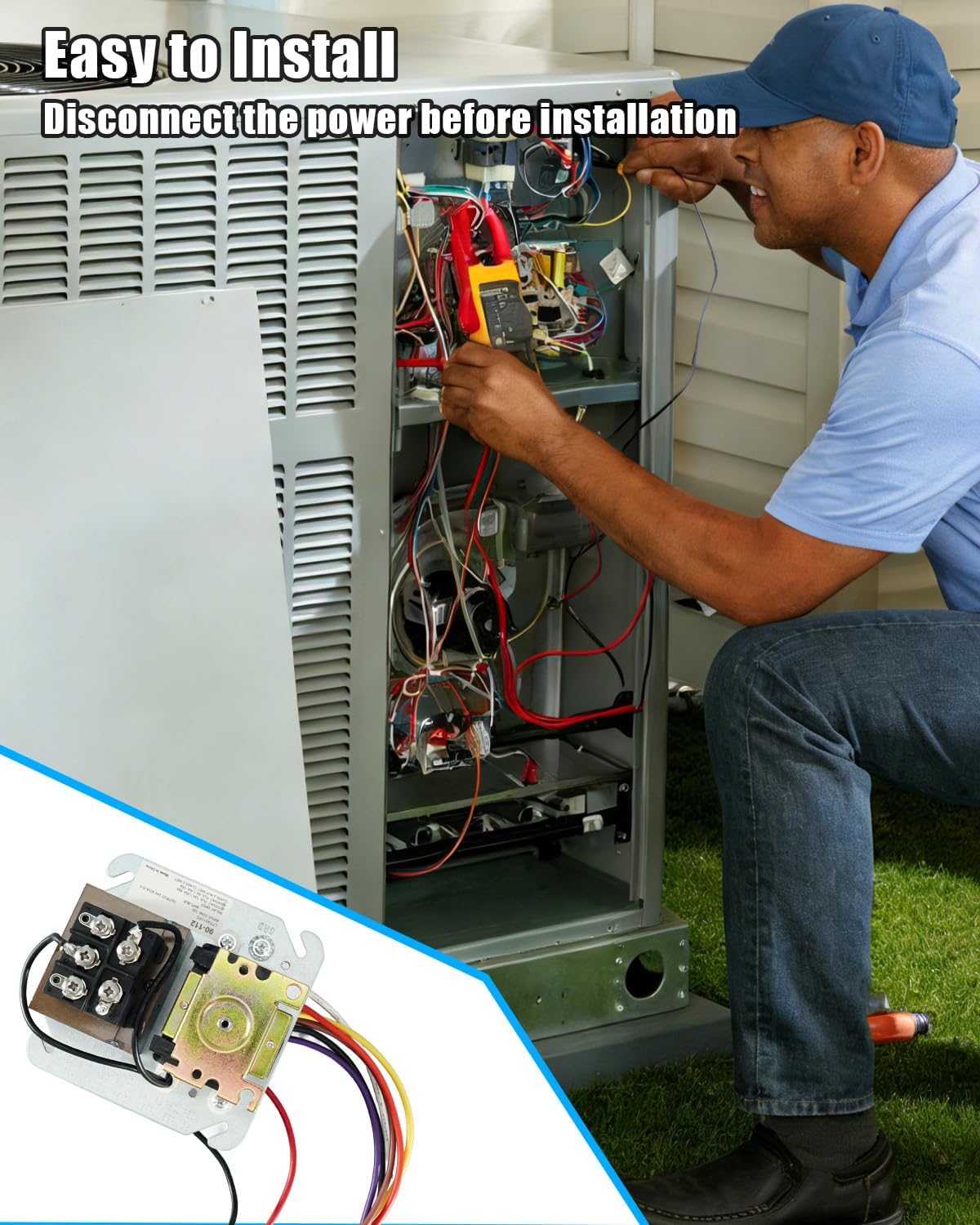 Fan Control Center Fit for HVAC 4x4 Inch Junction Box Replace 90-112 90112