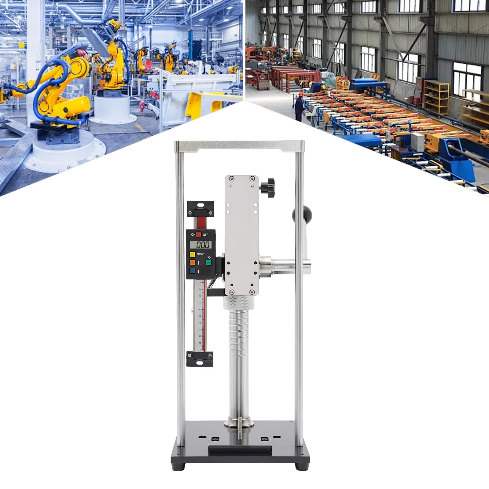 Federdruck Tester Gerät mit Zugkraftmesser und Druckmessgerät für Laboranwendungen und industrielle Nutzung maximaler Last von 1000 N ideal für präzise Tests