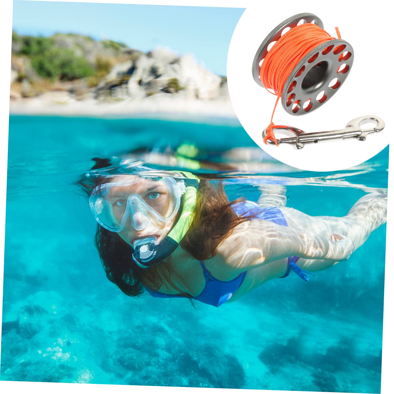YARNOW Finger Spool for Snorkeling Underwater Diving Spool Anti-Winder Smooth Surface for Easy Use