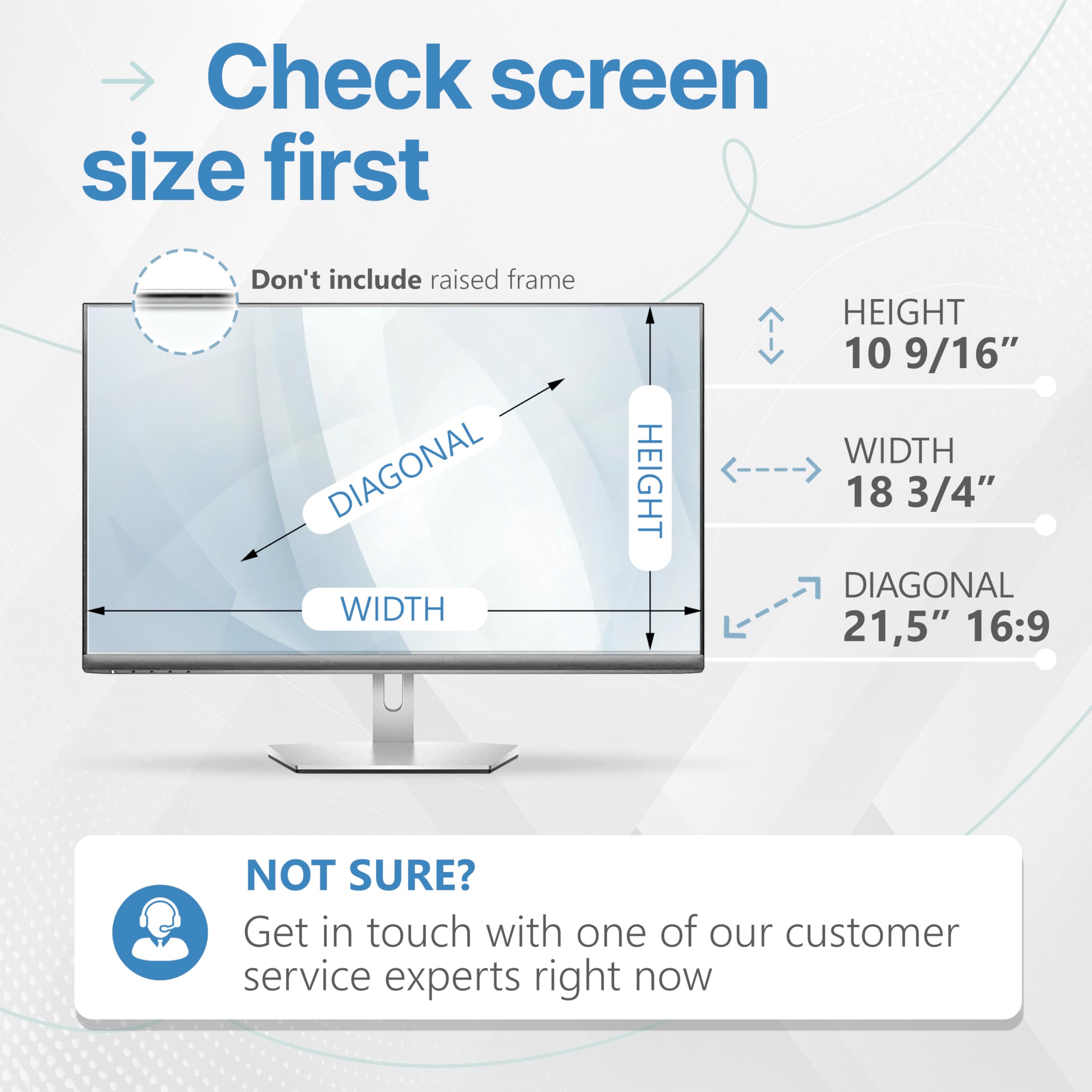 VINTEZ 2 Pellicole Opache Antiriflesso per Schermo da 54,5 cm Widescreen 16:9, Antigraffio, Protezione Privacy Dati