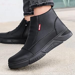 Amazon | [GOODIWAN] 安全靴 防水撥水 ショートブーツ あんぜん靴 安全