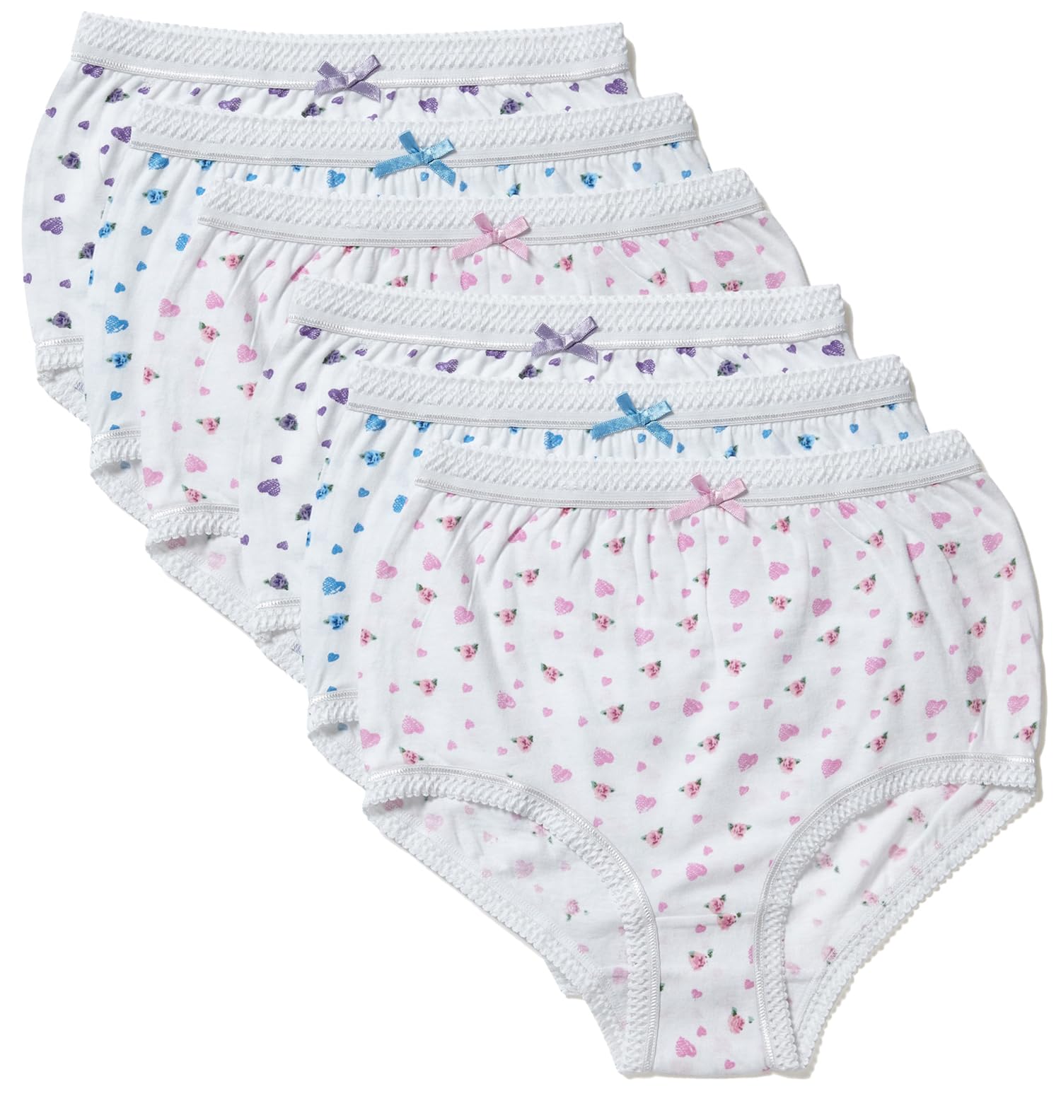 Undercover Ladies 6 Pack Cotton Full Briefs MA12590 Floral 24-26