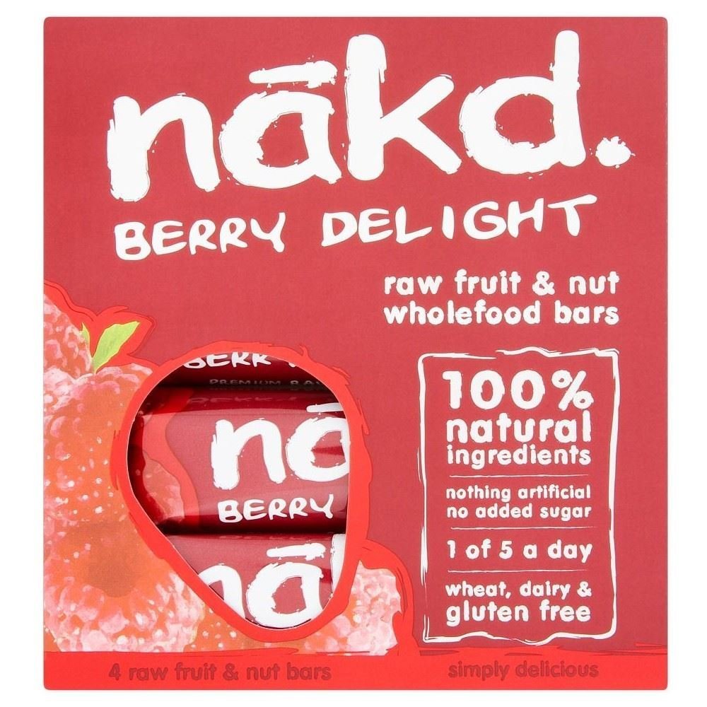 Nakd Bars Berry Delight 4 x 35 g (confezione da 6)