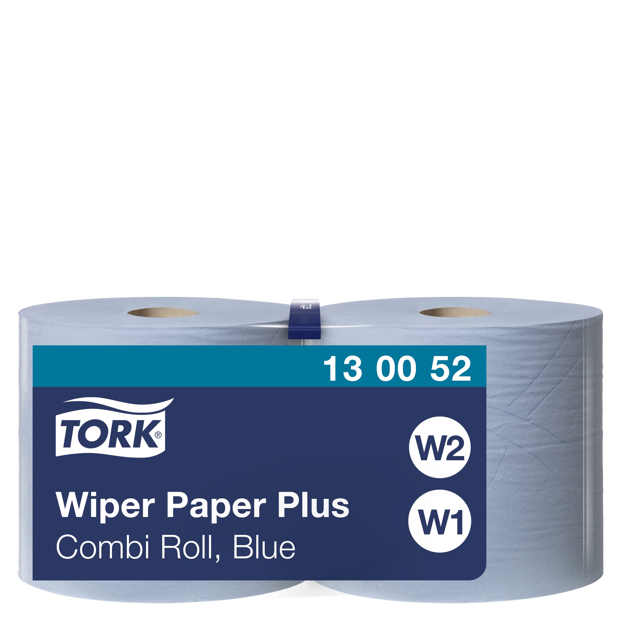 Tork 130052 Carta Plus per Asciugatura Quickdry, 2 Veli, Bianco, 255 M, 2 Pezzi