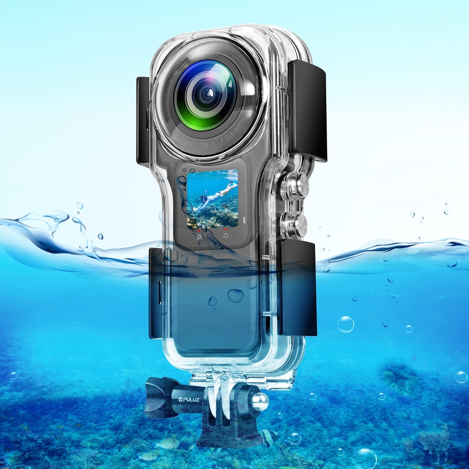 Amazon | PULUZ Insta360 One RS 1インチ 360 Edition用防水ハウジング 