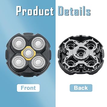 Shaver Replacement Blades Compatible with MicroTouch Titanium Head. 2Pcs