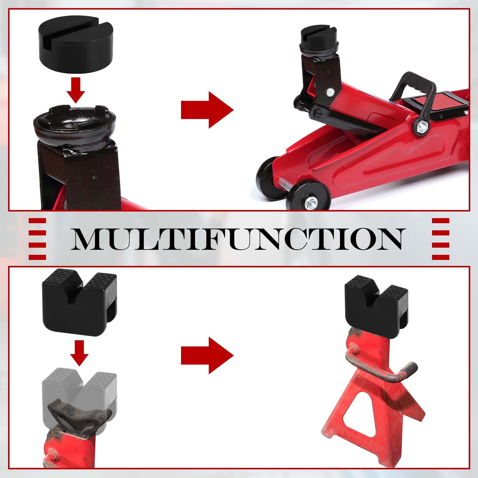 Aazon.co: Kutyun Jack Stand Pads, Floor Jack Adapter, Weld Side Frae