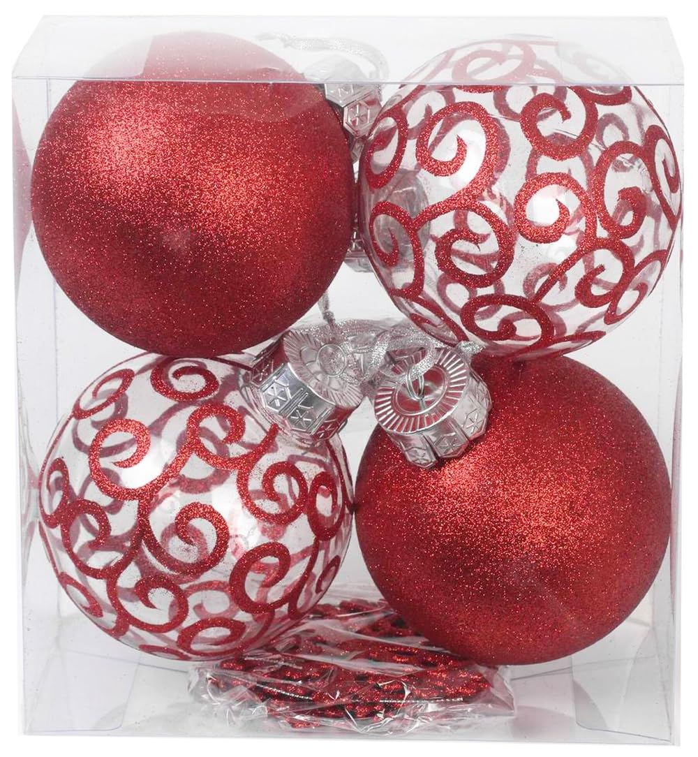 Boules de sapin de Noël incassables 120 mm pour protéger enfants et animaux