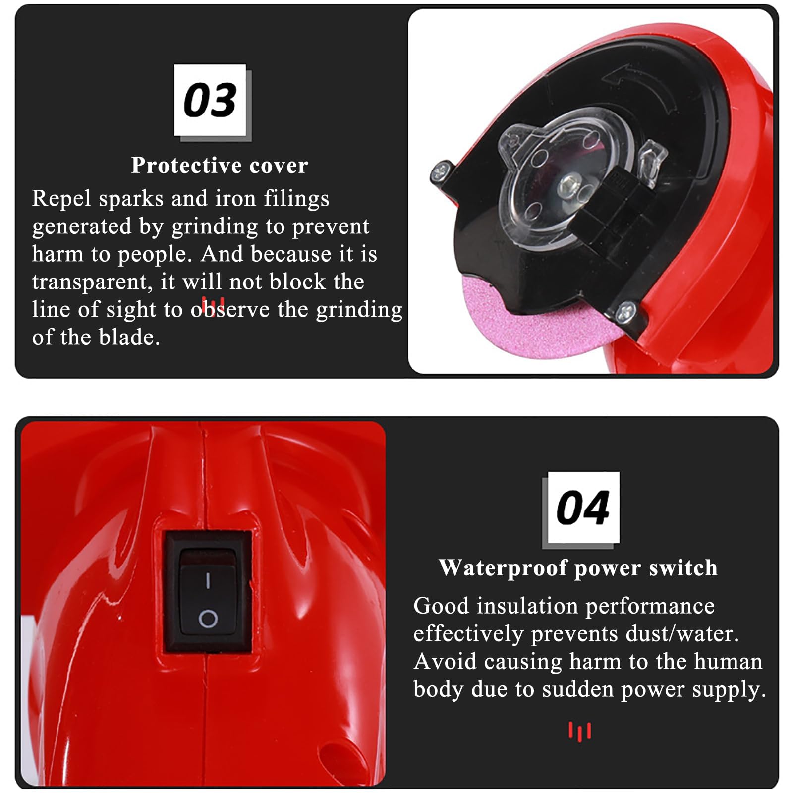 Afilador Eléctrico para Motosierras De 220 W, Afilador Universal para Motosierras, Ángulo Ajustable De 0 a 35°, Velocidad Sin Carga De 7500 RPM, para Afilar Cadenas De 12 a 20 Pulgadas