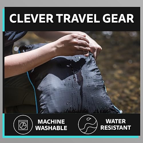 Miniatura 4 de Ripstop - Almohada y manta para acampar al aire libre, 3 en 1, versátil manta ligera de nailon impermeable para estadio, artículos esenciales