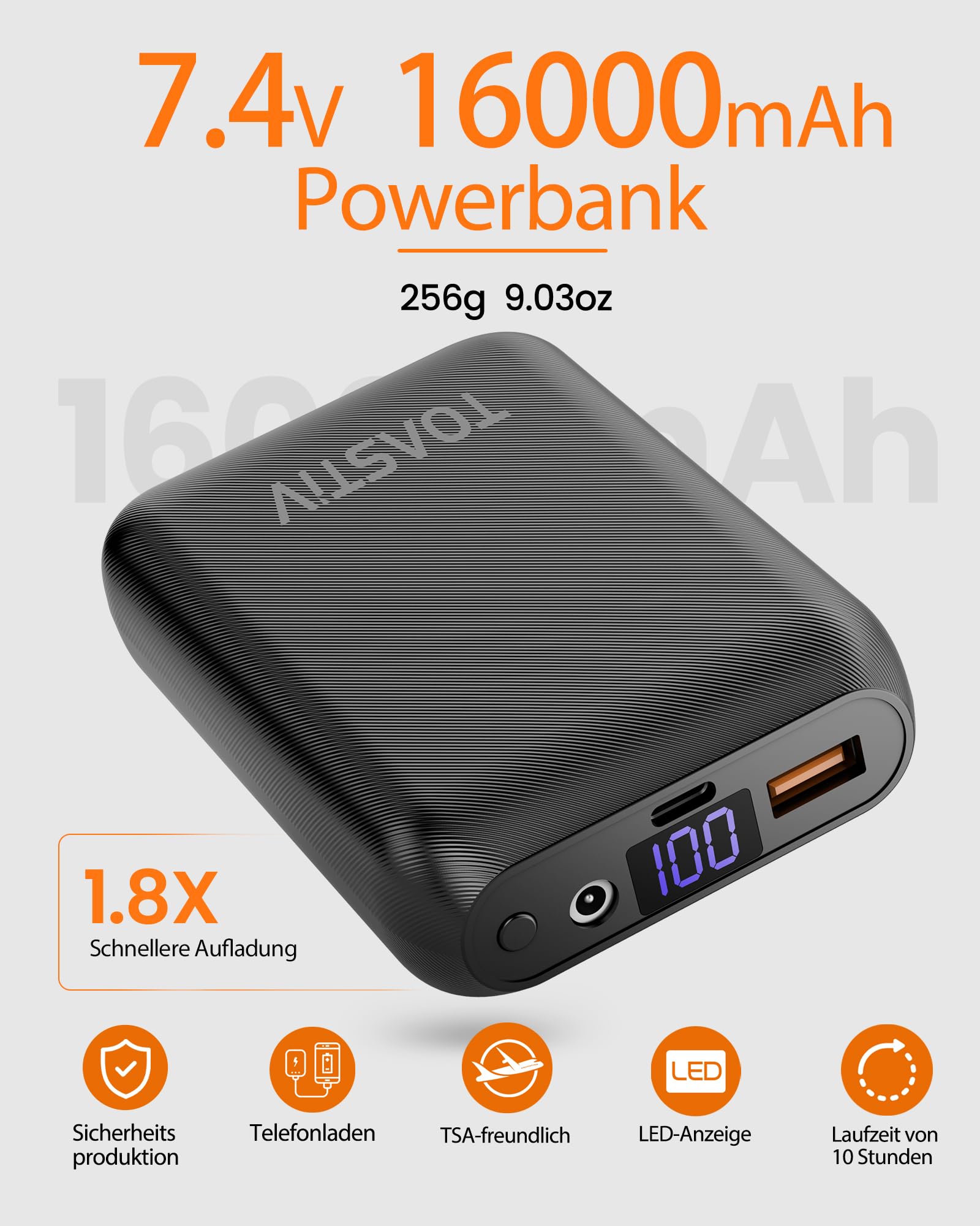 Beheizbare Weste, Heizweste Damen mit Powerbank 7.4V 16000mAh Wärmeweste mit 8 Heizzonen, Einstellbare Heizweste, beheizte Weste für die Arbeit im Freien