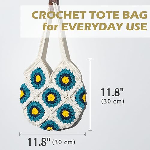 Miniatura 5 de Yeezhee Kit de ganchillo para principiantes avanzados o intermedios, kit de bolsa de ganchillo con tutoriales en video paso a paso, juego de bolsa