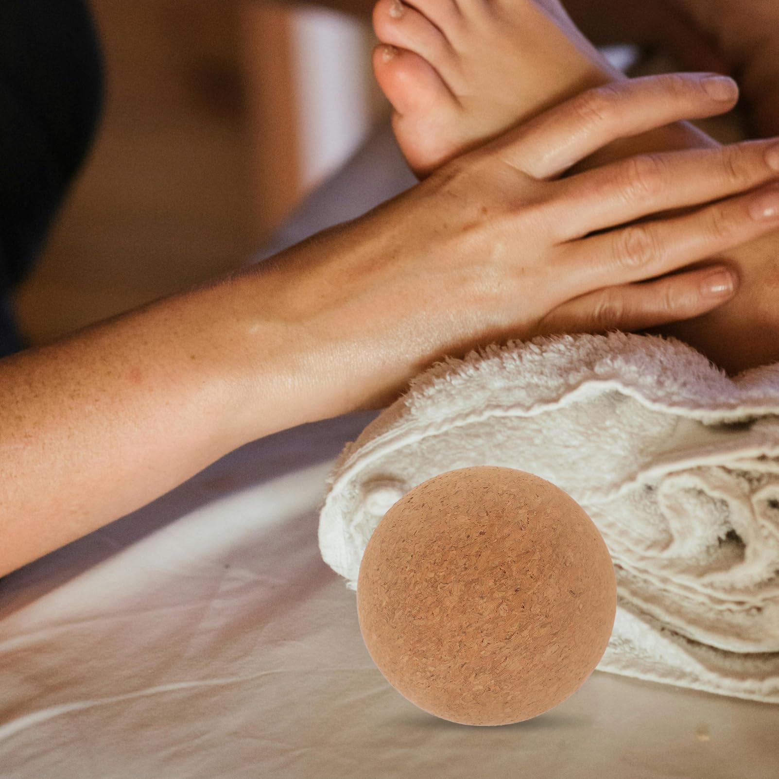 Healvian Balles de Massage en Liège 2 Pièces Ø100mm, Rouleaux de Massage Musculaire, Balle de Yoga Pratique, pour Soulager Tensions Dorsales et Cervicales, Fitness et Bien-domicile