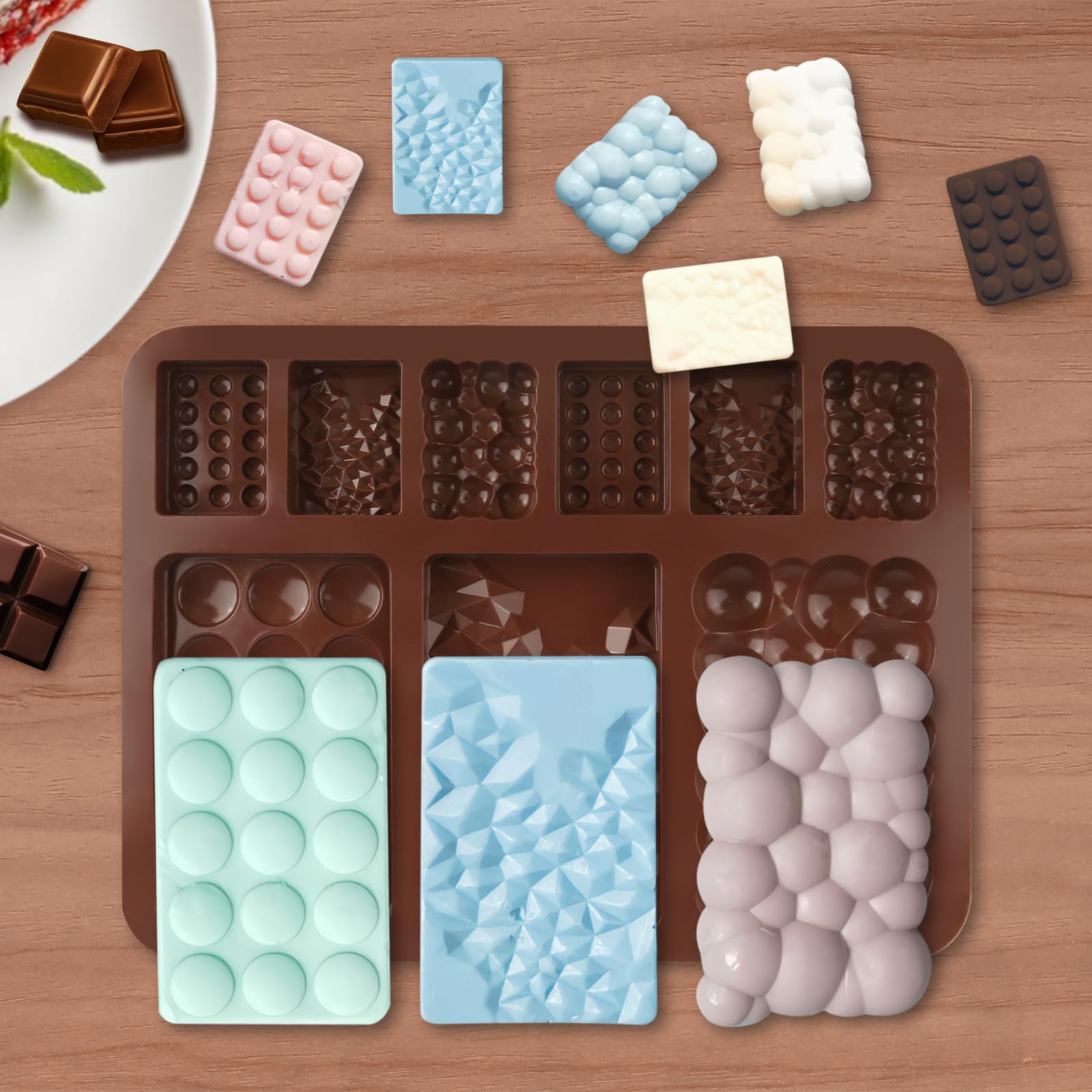 2 Coole Silikonformen Für Schokolade & Pralinen - Sommer-Motive Mit Palmen & Muscheln (Backformen)