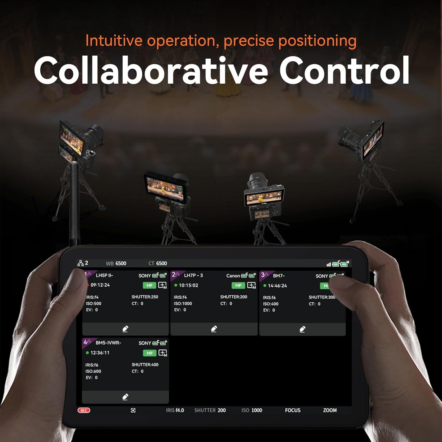 PortKeys LS7P DSLR Camera Field Monitor, 7 Inch Touch Screen Monitor, 1000 Nits 4K HDMI Input, 3D LUT, HD 1920x1080 IPS, REC.709 Color Calibration, Dual LUT, On-Camera Monitor, One to Many Control