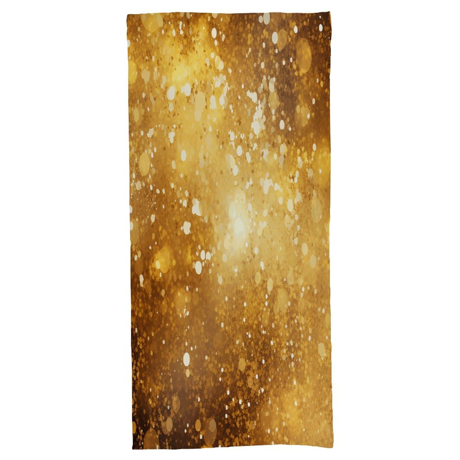 Fekiloot Men's Style Gold Glitter Pattern Bath Towel Highly Absorbent,Beach Towels For Wo,Pool Towel Bathroom Essential For Beach,Gym,Travel, Camp