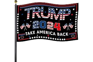 Trump Flag and Pole Kit: Boldly Display Your Patriotism