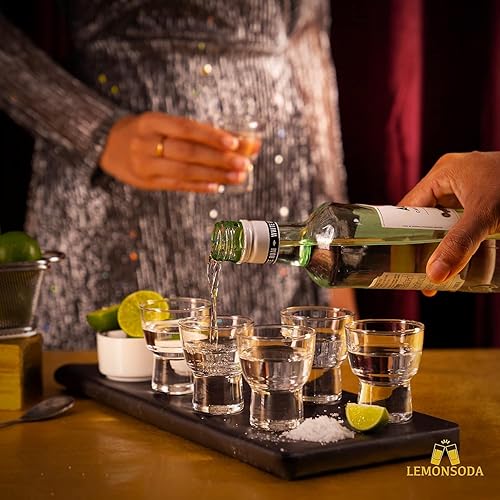 Miniatura 4 de LEMONSODA Haiku - Juego de vasos de chupito de sake, vasos de chupito de cristal de 2 onzas para sake, tequila, whisky, vodka, ginebra  Ideal para