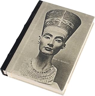 De Kulture Handmade Head of Nefertiti Artwork Eco-Friendly Acid Free Paper Genuine Leather Spine Ideal Daily Task Planner for Personal & Office Use - Best Gift For Men Women  125 GSM 176 Pages