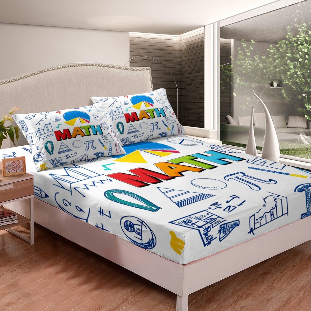 Science Theme Bedding Set For Boys Girls Chemical Subject Theme Duvet Cover King - View #4