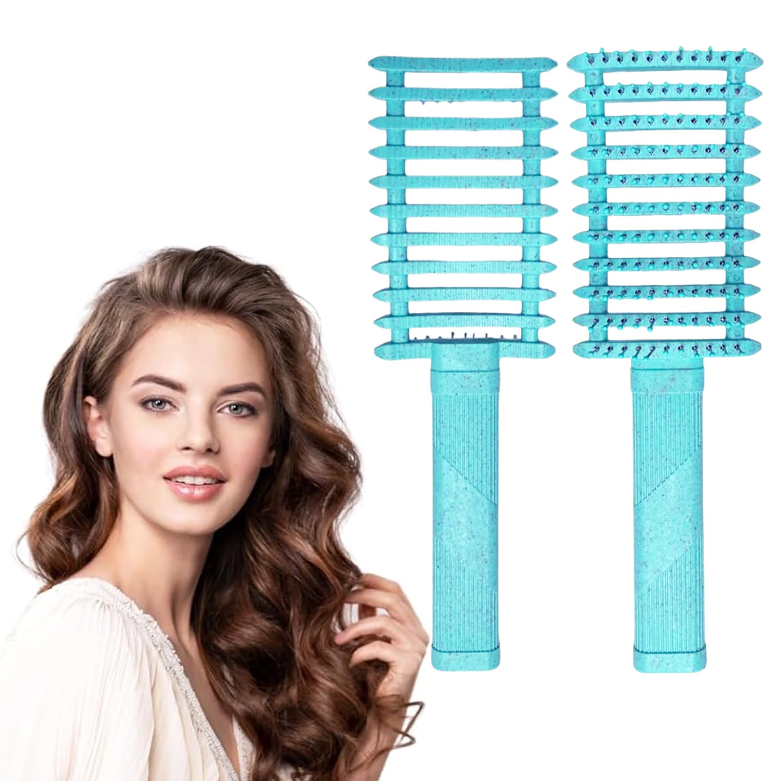 SGFNXB Curly Hair Brush, Curl Defining Brush, Effortless Detangling, Unisex, Adults, Thick Hair, Curly, Straight, 1 Count