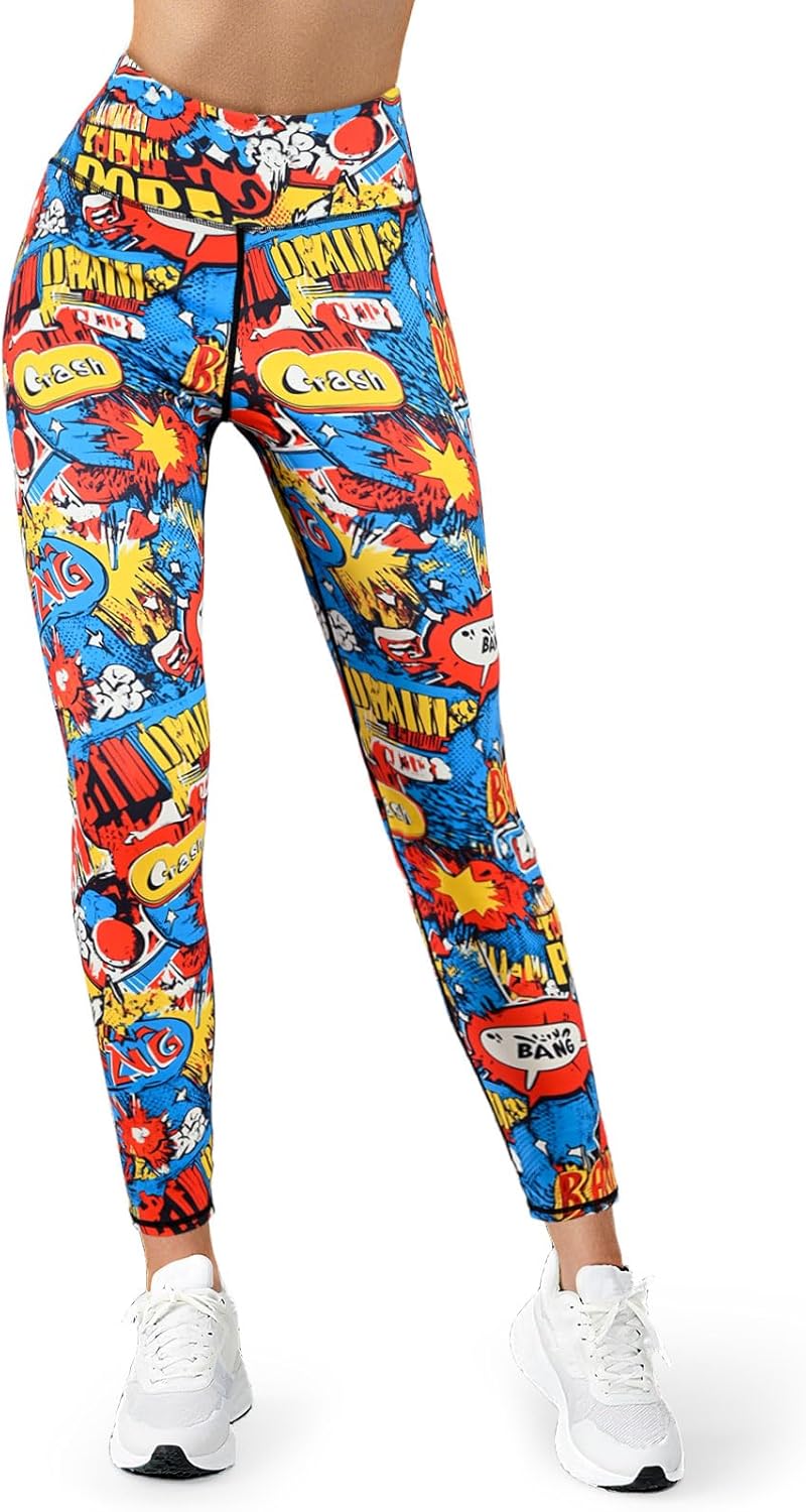 High Waisted Yoga Pants for Women 4-Way Stretch Soft Running Workout Leggings Athletic Yoga Pants - Image 3